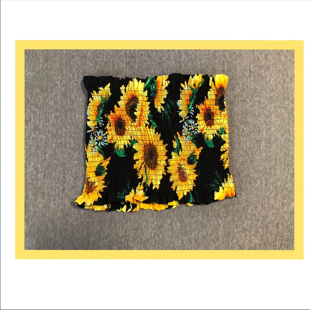 Sunflower tube top